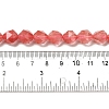 Cherry Quartz Glass Beads Strands G-K382-A05-03-5