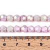 Anti-Tarnish Electroplate Glass Beads Strands EGLA-T021-6mm-15-06-4