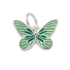 925 Sterling Silver Enamel Butterfly Charms LS-STER-D300-28P-04-1