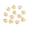 Transparent Faceted Glass Charms RGLA-L026-B13-1