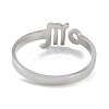 Non-Tarnish Constellations 304 Stainless Steel Open Cuff Ring for Women RJEW-L122-001P-04-3