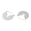 Non-Tarnish 304 Stainless Steel Hoop Earrings EJEW-C105-05P-2
