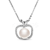 SHEGRACE Rhodium Plated 925 Sterling Silver Apple Pendant Necklace JN300A-1