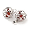 Natural Carnelian Round Ball Pendants G-Q163-05P-03-2