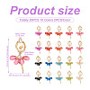 20Pcs 10 Colors Alloy Big Pendants FIND-TA0002-13-3