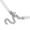 Glass with Malaysia Jade Beaded Necklaces NJEW-JN04680-01-5
