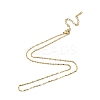 304 Stainless Steel Dapped Chains Necklace for Men Women NJEW-N050-A05-G20-3