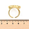 Brass Micro Pave Cubic Zirconia Cuff Rings RJEW-C134-02G-5