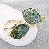 Horse Eye Natural African Turquoise(Jasper) Cuff Rings RJEW-M076-04G-06-4