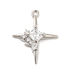 Brass Micro Pave Cubic Zirconia Pendants KK-Q772-04P-1