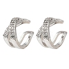Brass Rhinestone Cuff Errings LS-RB-Z001-03P-2