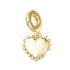Brass European Dangle Charms KK-B159-02G-1