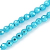 Baking Paint Electroplated Synthetic Non-magnetic Hematite Beads Strands G-H072-A01-01B-1