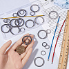 Stainless Steel Wire Keychain Clasps STAS-SC0009-43-3