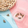 8Pcs Brass Micro Pave Colorful Cubic Zirconia Charms KK-LS0001-40-5