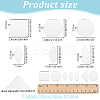 210Pcs 7 Styles Glass Mirror Mosaic Tiles DIY-OC0011-76-2