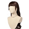 Natural Amethyst Chip Beaded Necklace for Girl Women NJEW-JN03708-01-3