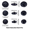 24Pcs 3 Style 1-Hole Alloy Shank Buttons BUTT-GF0001-37-2