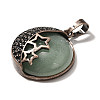 Natural Green Aventurine Pendants G-P560-01R-01-2