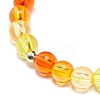 4Pcs 4 Style Acrylic Round Beaded Stretch Bracelets Set BJEW-JB08926-01-7