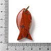 Natural Red Jasper Pendants G-Z102-02G-07-3