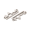 Non-Tarnish 201 Stainless Steel Connector Charms STAS-K251-076P-2