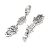Non-Tarnish Hamsa Hand 304 Stainless Steel Dangle Earrings EJEW-L283-062P-2