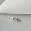 Cone 304 Stainless Steel Eyebrow Straight Barbell Rings with Spikes End WG9938B-04-1