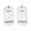Non-Tarnish 201 Stainless Steel Pendants LS-STAS-T044-220P-8-2