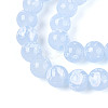 Baking Paint Glass Beads Strands DGLA-N015-8mm-06-3