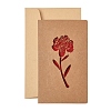 5 Bags Kraft Paper Greeting Cards AJEW-YW0001-50B-1