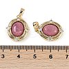 Natural Rhodonite Oval Pendants KK-P283-42B-GG-3