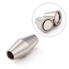 Tarnish Resistant 304 Stainless Steel Magnetic Clasps with Glue-in Ends STAS-K006-05C-4mm-1