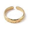 Ion Plating(IP) 304 Stainless Steel Crescent Moon Open Cuff Ring for Women X-RJEW-C046-01G-2