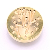 Brass Wax Sealing Stamp Head AJEW-TAC0026-01LG-06-1