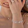 1Pc Stainless Steel Open Cuff Bangles for Women BJEW-LP0003-48B-1