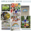 30Pcs Colored Glass Mosaic Tiles DIY-OC0009-43B-7