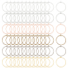 180Pcs 6 Colors Brass Wine Glass Charm Rings KK-CA0001-87-1