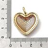 Brass Micro Pave Cubic Zirconia Pendants KK-C090-43G-03-3