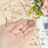 12 Pairs 2 Style Diamond Shape Brass with Cubic Zirconia Stud Earring Findings KK-BBC0012-72-3