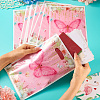 10Pcs Rectangle with Butterfly Pattern Paper Gift Bags CARB-TAC0002-04-7