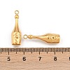 304 Stainless Steel Pendant Rhinestone Settings STAS-H241-36G-3