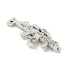 Tibetan Style Alloy Submachine Gun Pendants TIBEP-Q043-144-RS-2