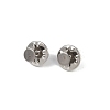 304 Stainless Steel Butterfly Clutches Pin Backs STAS-P262-03P-01-1