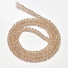 Faceted Rondelle Transparent Glass Beads Strands EGLA-J134-3x2mm-B04-2