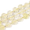 Natural Lemon Quartz(Heated) Beads Strands G-P534-A20-02-4
