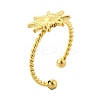 Sun 304 Stainless Steel Open Cuff Rings for Women LS-RJEW-G338-13G-4
