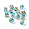 Baking Paint Handmade Gold Sand Lampwork Beads LAMP-P072-01A-04-1