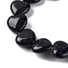Synthetic Blue Goldstone Beads Strands G-I372-A12-02-4