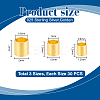 90Pcs 3 Styles 925 Sterling Silver Tube Beads FIND-PH0028-57G-2